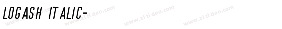 Logash Italic字体转换